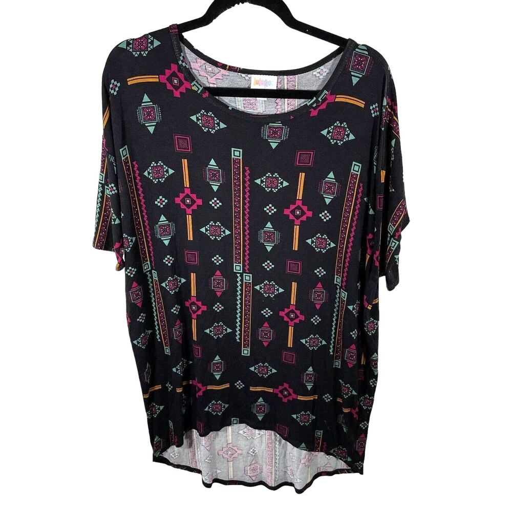 Lularoe Aztec Print Irma Tunic Tee Shirt Top sz XS